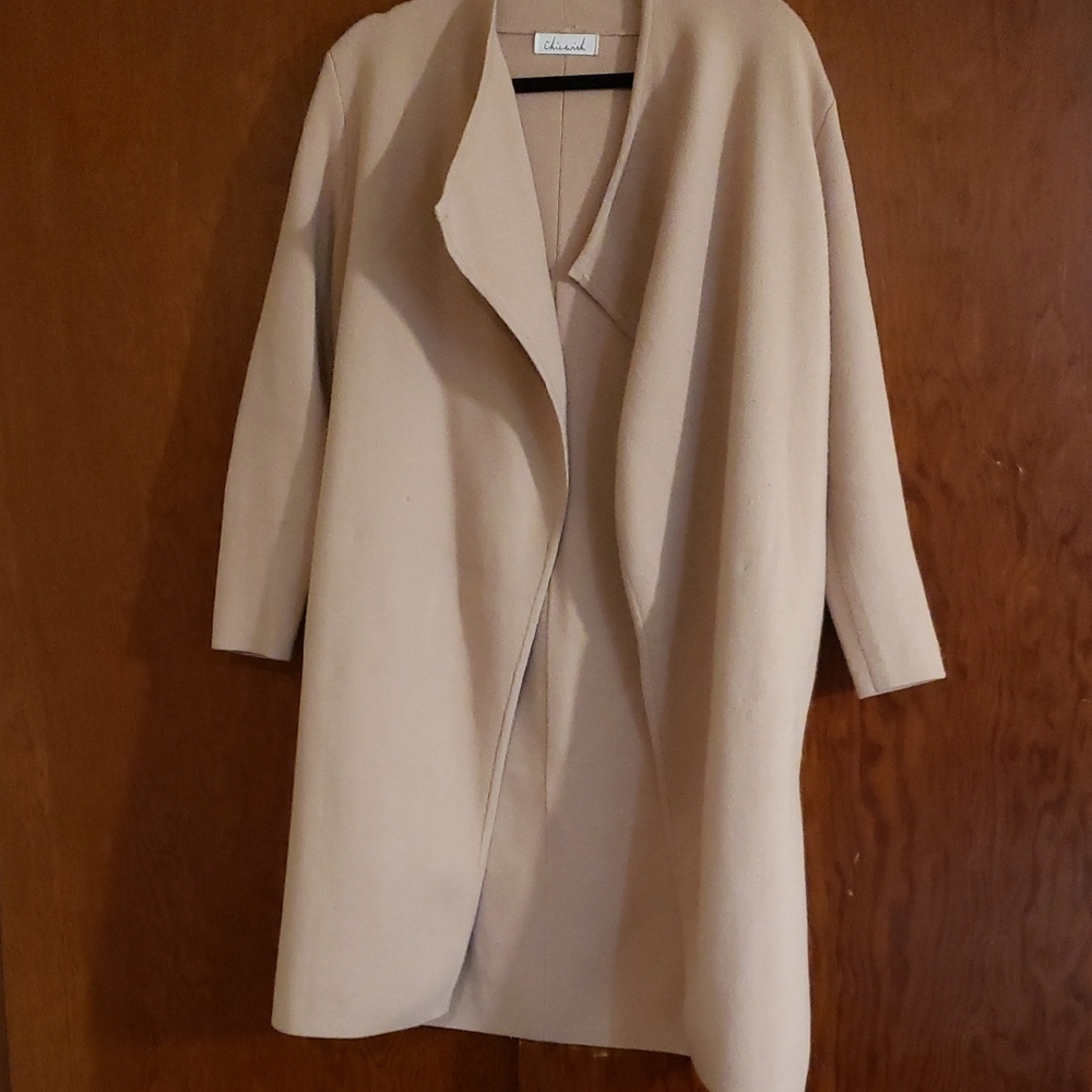 Chicwish Classic Beige Women's Duster